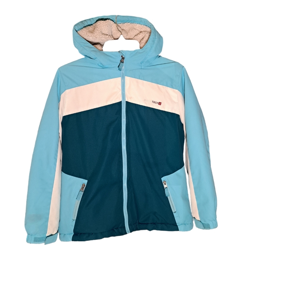 SwissTech Jacket Boys 10-12 Antique Teal Water Resistant‎ Youth
